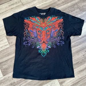 Men’s Liquid Blue Trippy Lion T-shirt